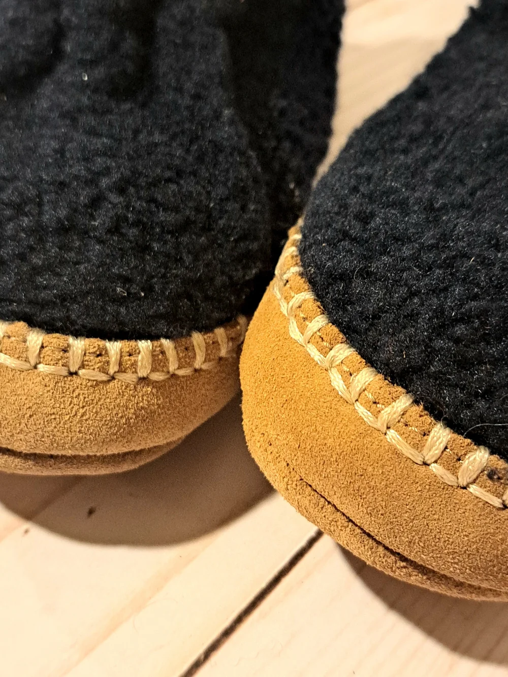 L.L. Bean Kids Blue Sherpa Slippers